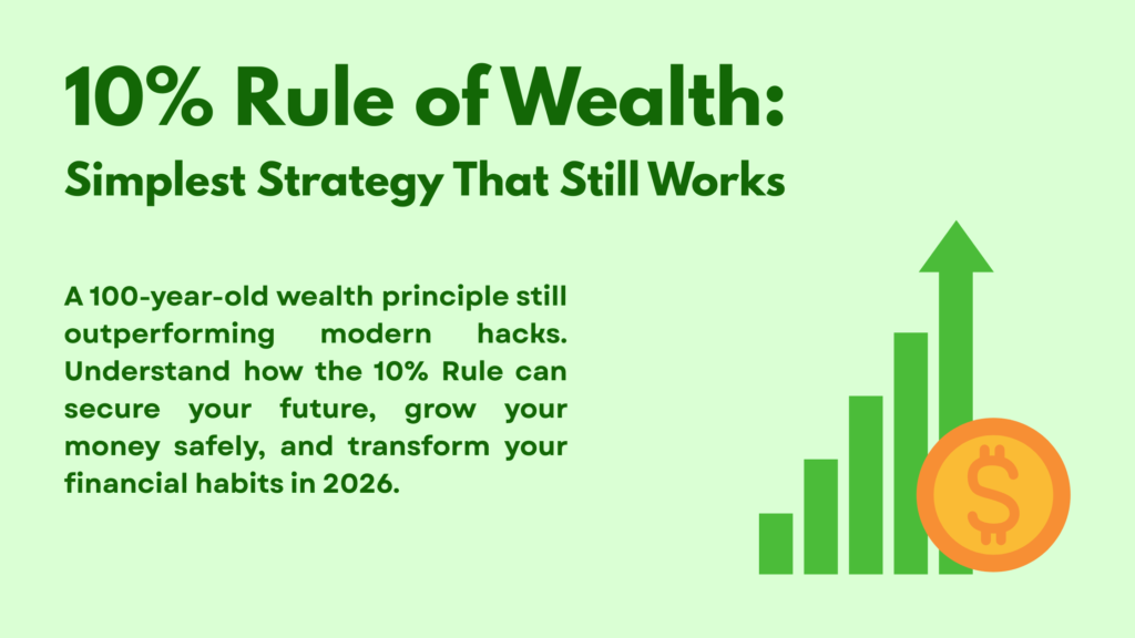 Discover the timeless 10% Rule from The Richest Man in Babylon—a simple, safe, and proven wealth strategy for 2026. Learn how investing just 10% of your income can build long-term financial freedom.